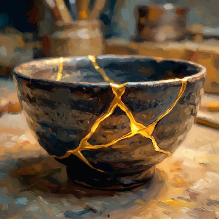 Kintsugi Schale